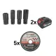 Trusă 3 în 1 cu Acumulator 36V – Mașină de Înșurubat cu Impact, Autofiletantă și Polizor Unghiular, German Meister, Brushless, 2x Acumulatori 8Ah