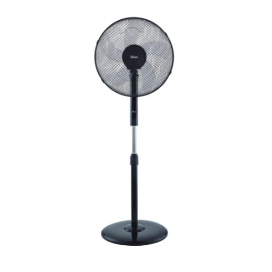 Ventilator cu Picior cu 5 palete Zilan ZLN4642, 3 Trepte de viteza, Telecomanda, Inaltime reglabila, Oscilatie, Diametru 43 cm, 48W