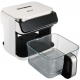Friteuza cu aer Hausberg HB-2343AB, 6.5L, cos sticla, 12 programe, touchscreen, 1200W-1400W, 65-200°C , Alb