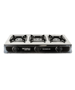 Mini aragaz portabil, Detoolz, 8.4kW, 3 ochiuri, Piezo