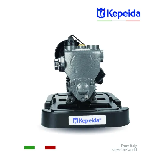 Pompă de apă de suprafață KEPEIDA PM70-600ZKR, 600 W, debit max 50 Litri/minut, înălțime maximă 40 metri, bobinaj 100% cupru, tehnologie și design italian