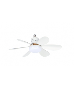 Ventilator de tavan cu iluminare LED Zilan ZLN4590, Diametru 52 cm, 3 trepte viteza, Telecomanda, 3 nuante culoare, 15W