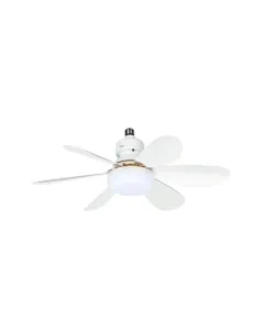 Ventilator de tavan cu iluminare LED Zilan ZLN4590, Diametru 52 cm, 3 trepte viteza, Telecomanda, 3 nuante culoare, 15W