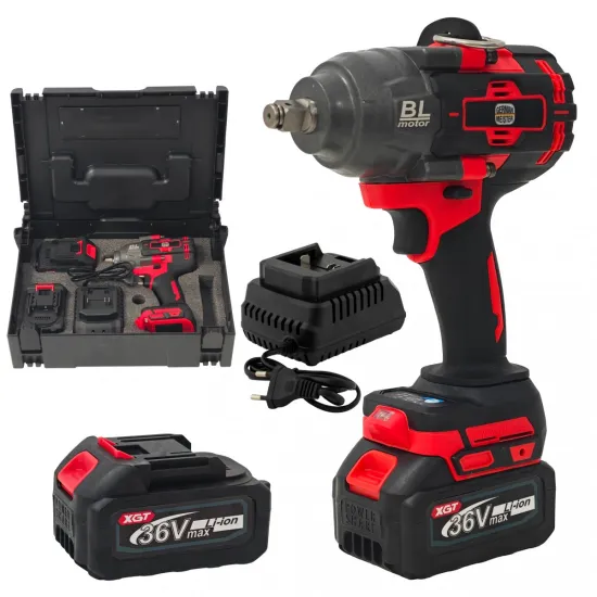 Cheie de Impact Profesională German Meister 36V MAX Brushless ,1000 Nm, Mandrină 1/2"