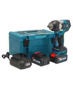 Cheie de Impact Profesională German Meister 36V MAX Brushless 700 Nm, Prindere 1/2", 4 Trepte de Putere, LED Integrat, Acumulator Li-Ion