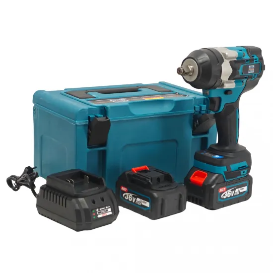 Cheie de Impact Profesională German Meister 36V MAX Brushless 700 Nm, Prindere 1/2", 4 Trepte de Putere, LED Integrat, Acumulator Li-Ion