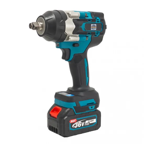 Cheie de Impact Profesională German Meister 36V MAX Brushless 700 Nm, Prindere 1/2", 4 Trepte de Putere, LED Integrat, Acumulator Li-Ion