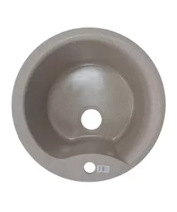 Chiuveta rotunda de bucatarie , 485 x 485 mm, adancime cuva 200 mm, granit compozit Bej Sanitec PI SN9032 Chiuveta rotunda de bucatarie , 485 x 485 mm, adancime cuva 200 mm, granit compozit Bej Sanitec PI SN9032
