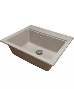 Pachet Chiuveta bucatarie Sanitec Vena SN9034BEJ, granit-compozit, mat, 1 cuva, 60 x 50 cm, baterie de bucatarie HAUSBERG HB-F5001, monocomanda, finisaj mat, Bej Pachet Chiuveta bucatarie Sanitec Vena SN9034BEJ, granit-compozit, mat, 1 cuva, 60 x 50 cm, baterie de bucatarie HAUSBERG HB-F5001, monocomanda, finisaj mat, Bej