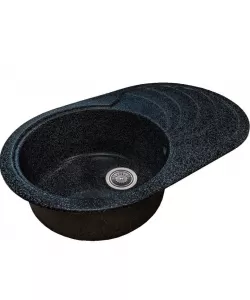 Chiuveta bucatarie Sanitec NS SN9033ST-NG, granit-compozit, negru, 1 cuva stanga, 78 x 50 cm Chiuveta bucatarie Sanitec NS SN9033ST-NG, granit-compozit, negru, 1 cuva stanga, 78 x 50 cm