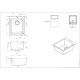 Chiuveta bucatarie SERO HBC-9600, 400x500 mm, adancime cuva 200 mm, granit , Bej latte Chiuveta bucatarie SERO HBC-9600, 400x500 mm, adancime cuva 200 mm, granit , Bej latte