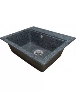 Chiuveta bucatarie Sanitec Vena SN9034NG, granit-compozit, negru, 1 cuva dreptunghiulara, 60 x 50 cm Chiuveta bucatarie Sanitec Vena SN9034NG, granit-compozit, negru, 1 cuva dreptunghiulara, 60 x 50 cm