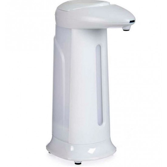 Dozator de sapun automat cu senzor, 340 ml, plastic rezistent, 4 baterii AAA, 1.5V inclus, Alb