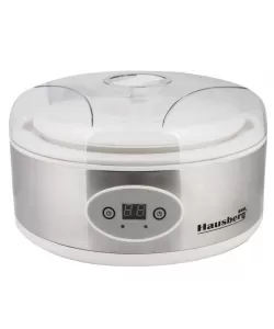 Aparat de preparat Iaurt Hausberg HB-2191 cu Display Led, 7 Cani din Sticla de 200 ml, 50 W