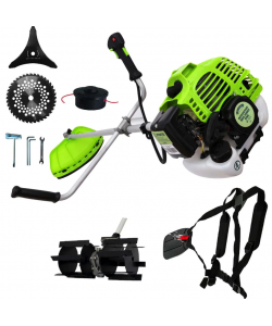 Set Motocoasa Micul Fermier GF-1311, 3.4CP + Cap prasitoare + 3 sisteme taiere, model nou