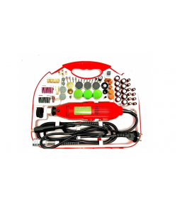 Set trusa minifreza tip biax Craft-Tec MX605, 117 piese, 500W, 12000RPM, Variator turatie