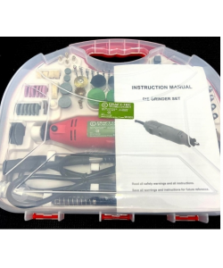 Set trusa minifreza tip biax Craft-Tec MX605, 117 piese, 500W, 12000RPM, Variator turatie