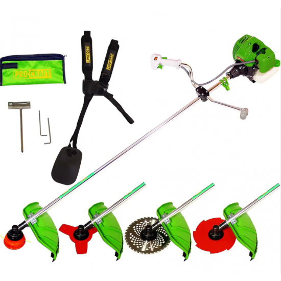 Set Motocoasa Procraft 4200, 5.8CP, 52CC + Prasitoare + Cultivator + Cap Drujba