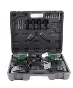 Set Cheie de impact si Autofiletanta cu acumulator, Boxer SR-035, 24.4V, verde