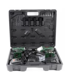 Set Cheie de impact si Autofiletanta cu acumulator, Boxer SR-035, 24.4V, verde