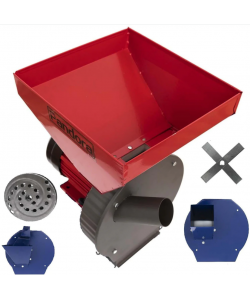 Moara cereale, stiuleti, lucerna si legume (4 in 1), Pandora, 3.5KW, 250Kg/Ora, cu ciocanele + razatoare + cutite tocat