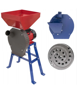 Set Moara cereale, stiuleti si legume (3 in 1), Pandora, 3.5KW, 250Kg/Ora, + suport metal