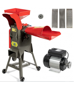 Set Moara cereale si tocator resturi vegetale (2 in 1) Micul Fermier OH-360, 500Kg/h, 220V, motor 3Kw inclus