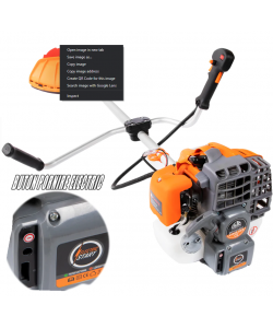 Set Motocoasa Alpin Profi X4500-SES cu pornire electrica si manuala ( 2 in 1 ), 6CP, 10000 RPM + 3 x Cap prasitoare + cultivator + drujba