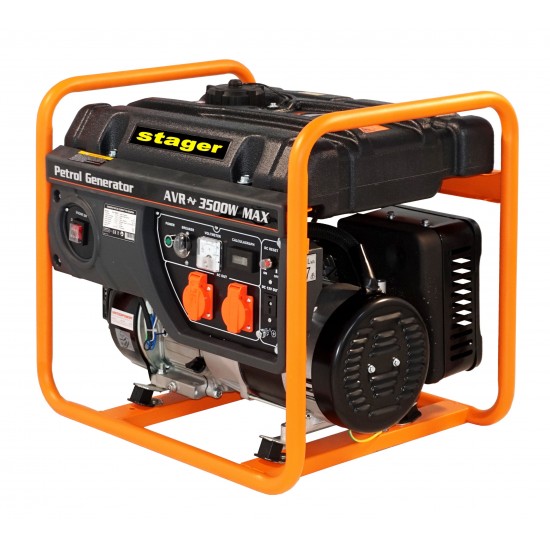 Stager GG 4000D generator open-frame 3.5kW, monofazat, benzina, pornire la sfoara Stager GG 4000D generator open-frame 3.5kW, monofazat, benzina, pornire la sfoara