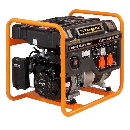 Stager GG 4000D generator open-frame 3.5kW, monofazat, benzina, pornire la sfoara Stager GG 4000D generator open-frame 3.5kW, monofazat, benzina, pornire la sfoara