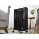 Calorifer cu 9 elementi, putere 2000W, indicator led  Zilan ZLN8416 Negru