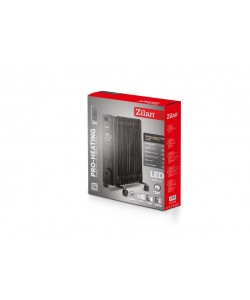 Calorifer electric Negru, putere 2500W, termostat reglabil, indicator luminos  Zilan ZLN8436