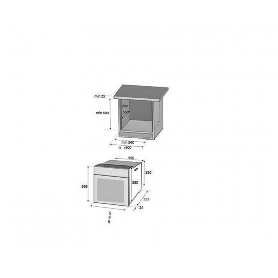 Pachet Incorporabil Hausberg Cuptor electric HB-8051NG, Clasa A, 76L, 2000W, Negru/Inox, Plita Incorporabila HB-563NG, 4 arzatoare, Gaz, Sticla, Negru, Hota incorporabila telescopica HB-1285NG, Putere de absorbtie 420 m3/h, 2 motoare