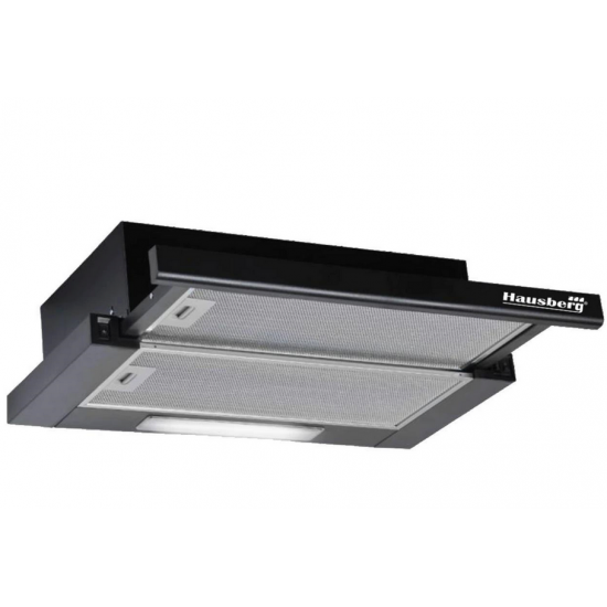 Pachet Incorporabil Hausberg Cuptor electric HB-8051NG, Clasa A, 76L, 2000W, Negru/Inox, Plita Incorporabila HB-563NG, 4 arzatoare, Gaz, Sticla, Negru, Hota incorporabila telescopica HB-1285NG, Putere de absorbtie 420 m3/h, 2 motoare