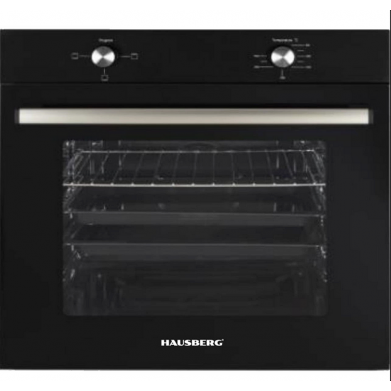 Pachet Incorporabil Hausberg Cuptor electric HB-8051NG, Clasa A, 76L, 2000W, Negru/Inox, Plita Incorporabila HB-563NG, 4 arzatoare, Gaz, Sticla, Negru, Hota incorporabila telescopica HB-1285NG, Putere de absorbtie 420 m3/h, 2 motoare