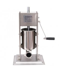 Aparat umplut Carnati Elefant ML-S3, Mecanic, Inox Integral, 3 Kg + 6 Palnii