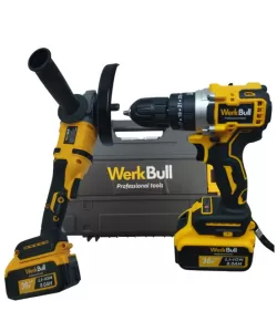 Set Bormasina de impact si Flex Werkbull, 2 acumulatori, 36V, 8Ah, trusa Set Bormasina de impact si Flex Werkbull, 2 acumulatori, 36V, 8Ah, trusa