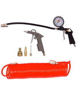 Kit Compresor aer DRK LBXB, 24L, 1.5CP, Set 6 accesorii