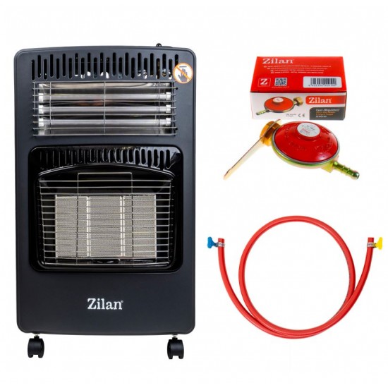 Soba mobila pe gaz GPL si electrica, aprindere piezo-electrica, demontabila, bonus kit de alimentare  ZLN 8465D