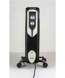 Calorifer electric Floria ,Negru 2500 W, 13 elementi, 3 trepte de putere, Termostat reglabil, Protectie supra-incalzire, Indicator luminos,ZLN-3673 Calorifer electric Floria ,Negru 2500 W, 13 elementi, 3 trepte de putere, Termostat reglabil, Protectie supra-incalzire, Indicator luminos,ZLN-3673