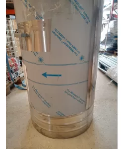 Produs resigilat Butoi din inox 300L cu capac si canea Produs resigilat Butoi din inox 300L cu capac si canea