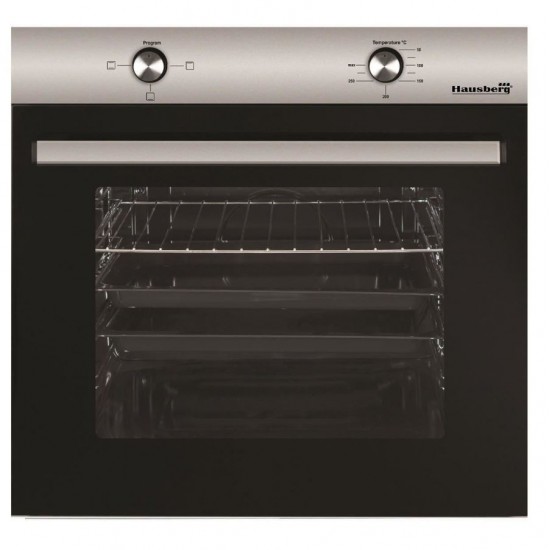 Pachet Incorporabil Cuptor electric Hausberg HB-8051IN, Clasa A, 76L, 2000W, Negru/Inox, Plita incorporabila HB-556IN, Gaz, 4 arzatoare, Gratar din fonta, Hota incorporabila telescopica HB-1285IN, Putere de absorbtie 420 m3/h, 2 motoare, 60 cm, Alb