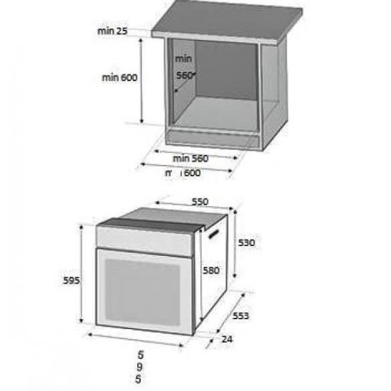 Pachet Incorporabil Cuptor electric Hausberg HB-8051AB, Clasa A, 76L, 2000W, Plita incorporabila Hausberg HB-563AB, Gaz, 4 arzatoare, Hota Incorporabila decorativa HB-1275AB, 60 cm, absorbtie 450m3/h, Filtru aluminiu, Alb