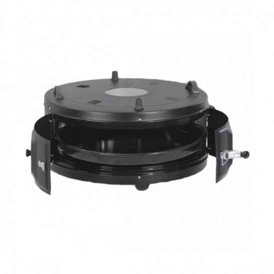 Cuptor rotund Negru, putere 1200W, diametru 45 cm  Zilan ZLN8917