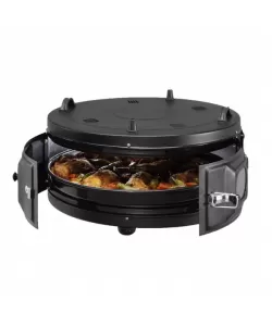 Cuptor rotund Negru, putere 1200W, diametru 45 cm Zilan ZLN8917  Cuptor rotund Negru, putere 1200W, diametru 45 cm Zilan ZLN8917