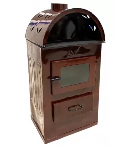 Produs resigilat Semineu emailat cu arcada, culoare maro, putere 7 Kw, Evotools Produs resigilat Semineu emailat cu arcada, culoare maro, putere 7 Kw, Evotools