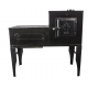 Soba de gatit pe lemne Gospodar,neagra tip dreapta,50 kg,82x46x82 cm