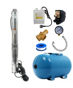 Kit Hidrofor Zinith Italy 24L cu Pompa submersibila 4STM807, 1.65KW, 80m, 266 l/min, 1.25 toli (32mm) , Sistem premium complet Kit Hidrofor Zinith Italy 24L cu Pompa submersibila 4STM807, 1.65KW, 80m, 266 l/min, 1.25 toli (32mm) , Sistem premium complet