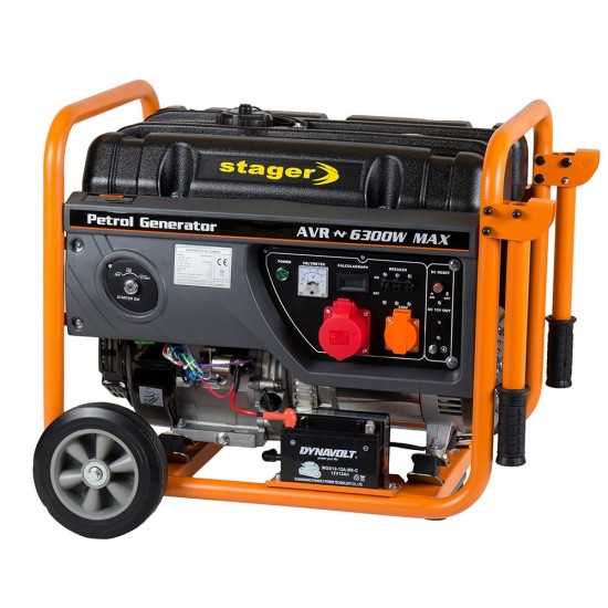 Generator open frame benzina Stager GG 7300-3EW pornire electrica