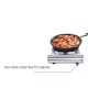 Plita electrica inox Zilan ZLN-0535, 33x10x30, 1 arzator, 1500 W, termostat reglabil